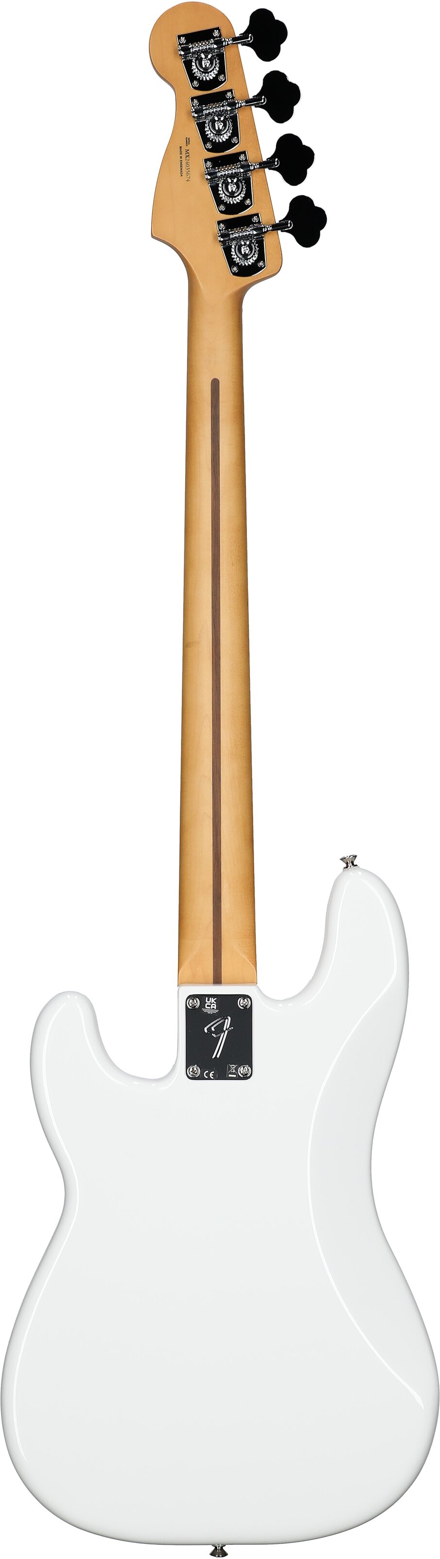 Fender Player II Precision Electric Bass, with Rosewood Fingerboard, Polar White, Full Straight Back