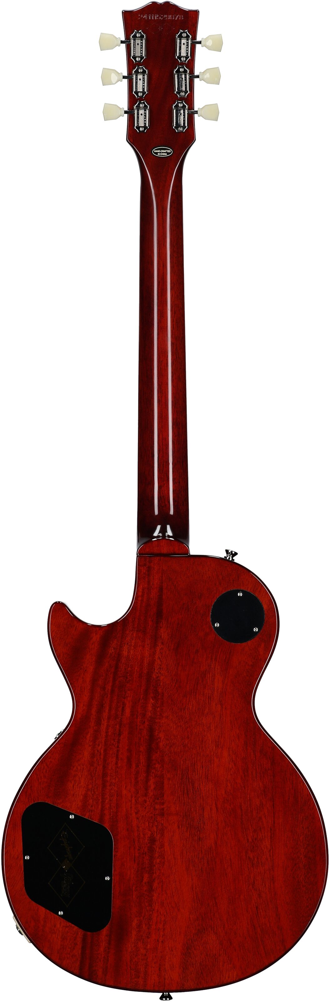 Epiphone Inspired by Gibson Custom 1959 Les Paul Standard Reissue Electric Guitar (with Case), Washed Bourbon, Full Straight Back