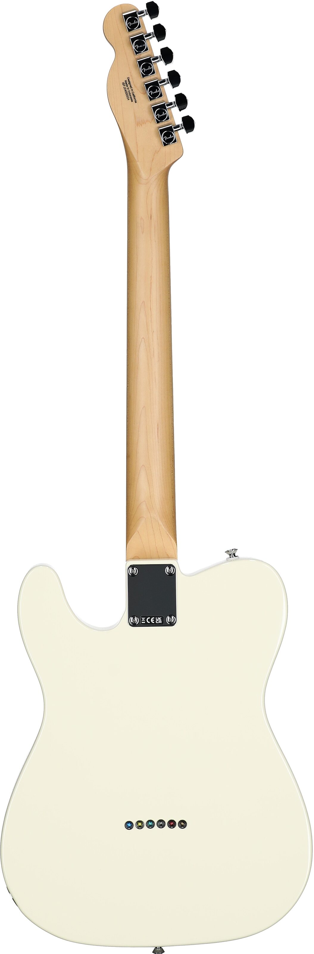 Fender Standard Telecaster Electric Guitar, Laurel Fingerboard, Olympic White, Open Box (Very Good), Full Straight Back
