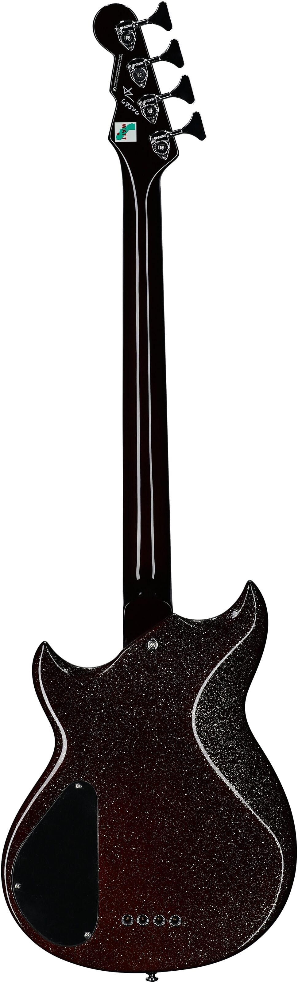 Reverend Mike Watt Wattplower MKII Electric Bass, Rootbeer, Full Straight Back