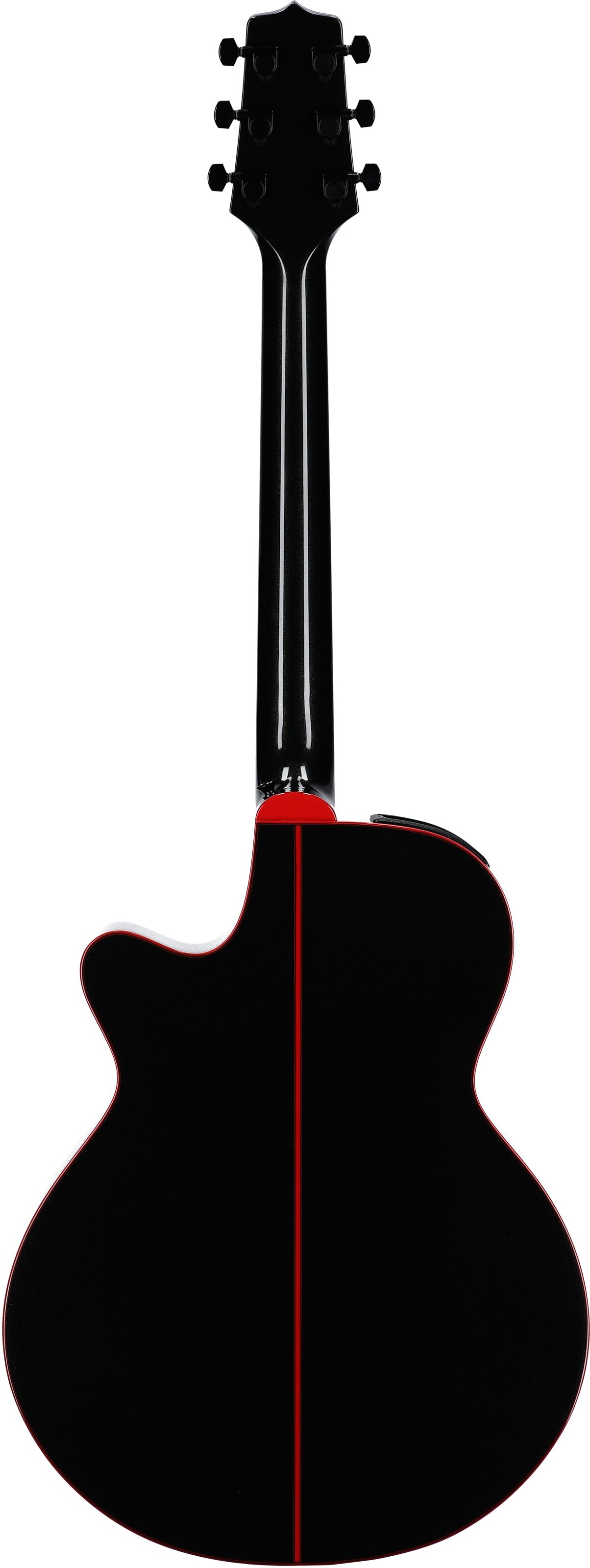 Takamine GF49CE FXC Acoustic-Electric Guitar, Cosmic Black, Full Straight Back