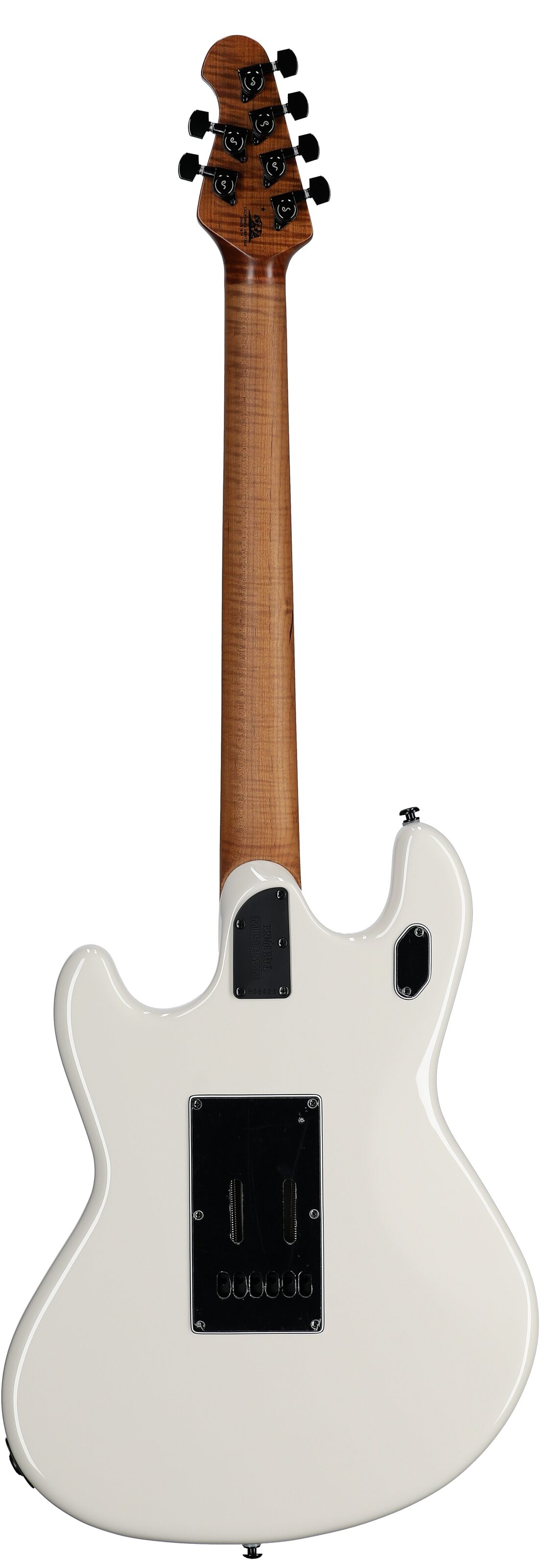 Ernie Ball Music Man StingRay RS Electric Guitar (with Case), Limestone, Full Straight Back