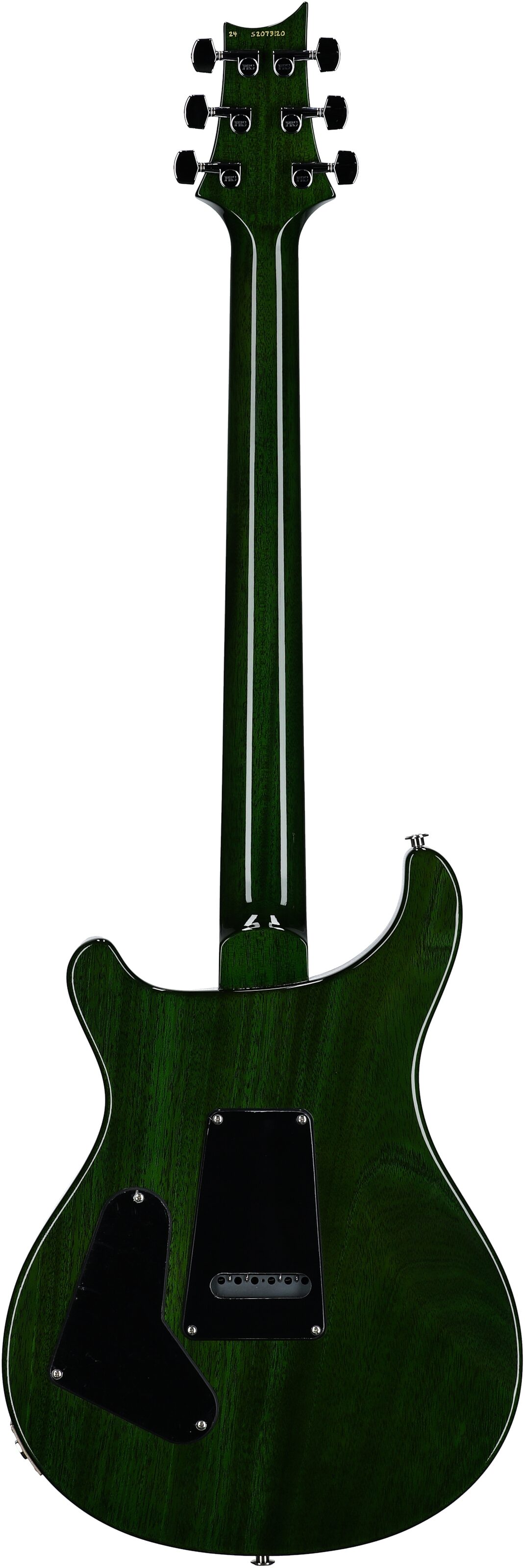 PRS Paul Reed Smith S2 Custom 24 Quilt Electric Guitar (with Gig Bag), Eriza Verde, Full Straight Back