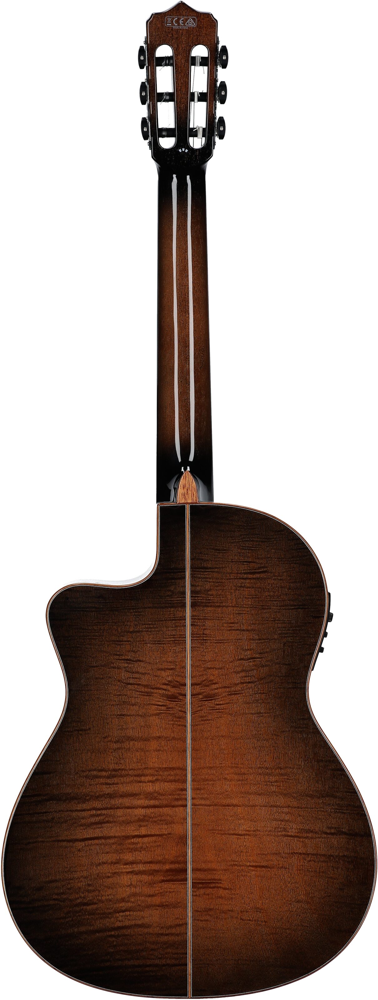 Cordoba Fusion 12 Classical Acoustic-Electric Guitar, Cinnamon Burst, Full Straight Back