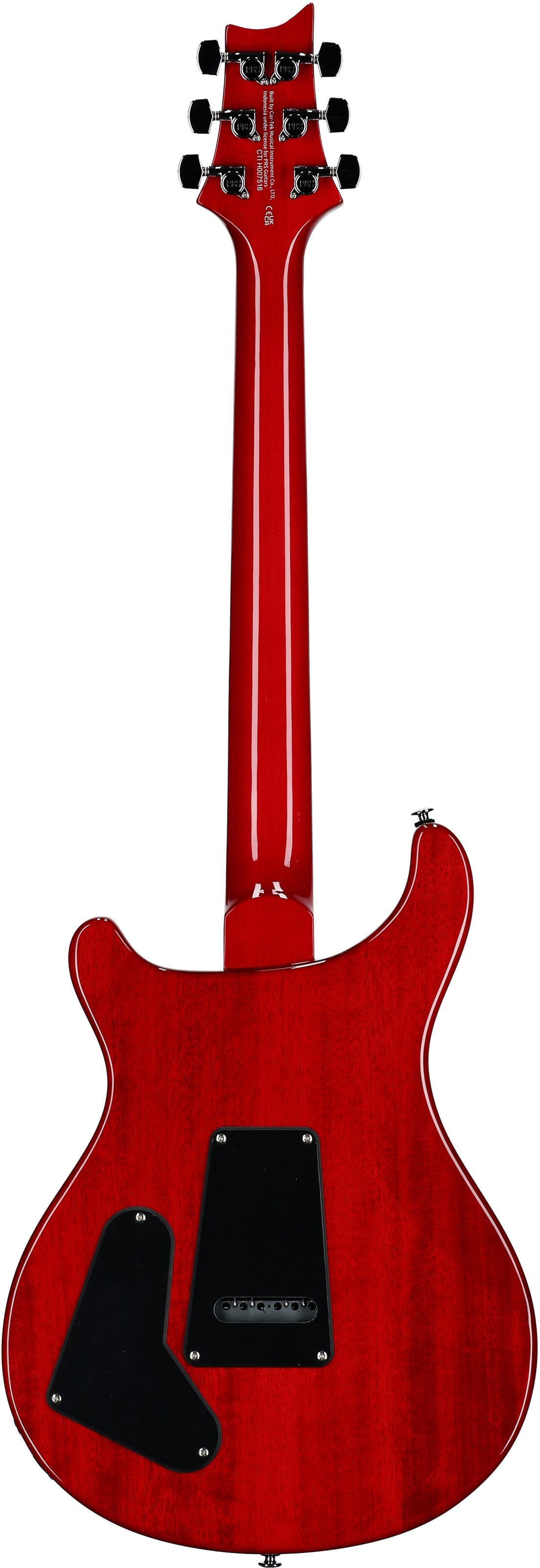 PRS Paul Reed Smith SE Studio Electric Guitar (with Gig Bag), Charcoal Cherry Burst, Full Straight Back