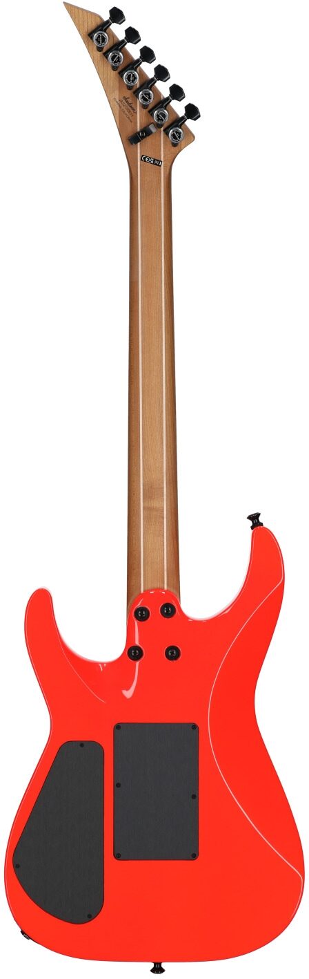 Jackson American Series Virtuoso Electric Guitar (with Case), Rocket Red, Full Straight Back