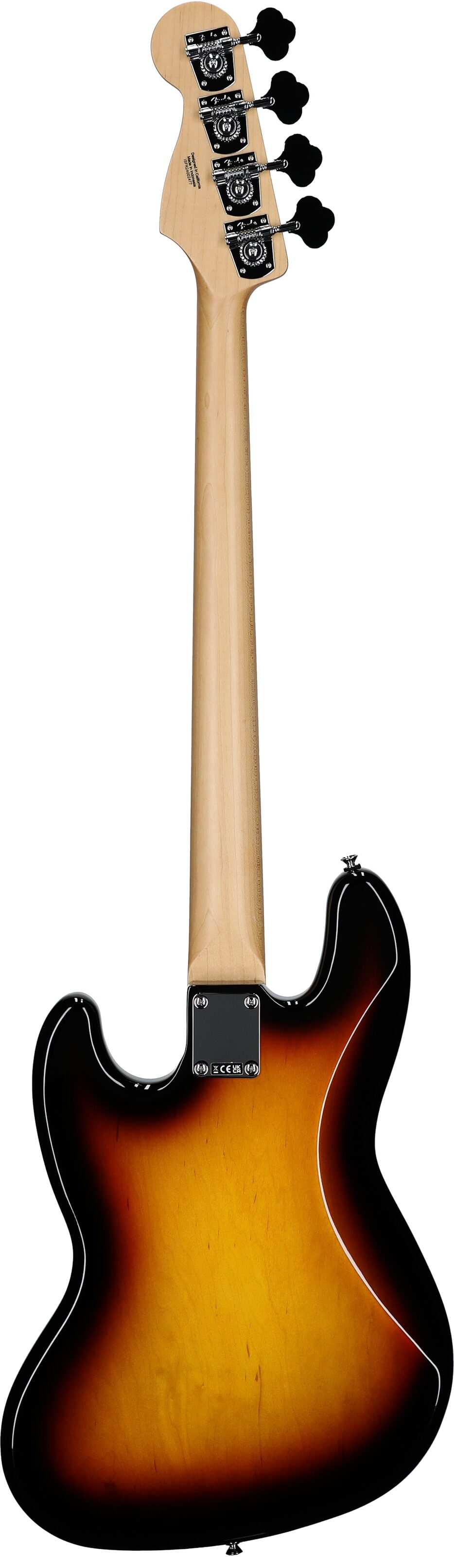 Fender Standard Jazz Bass Guitar, Laurel Fingerboard, 3-Color Sunburst, Full Straight Back
