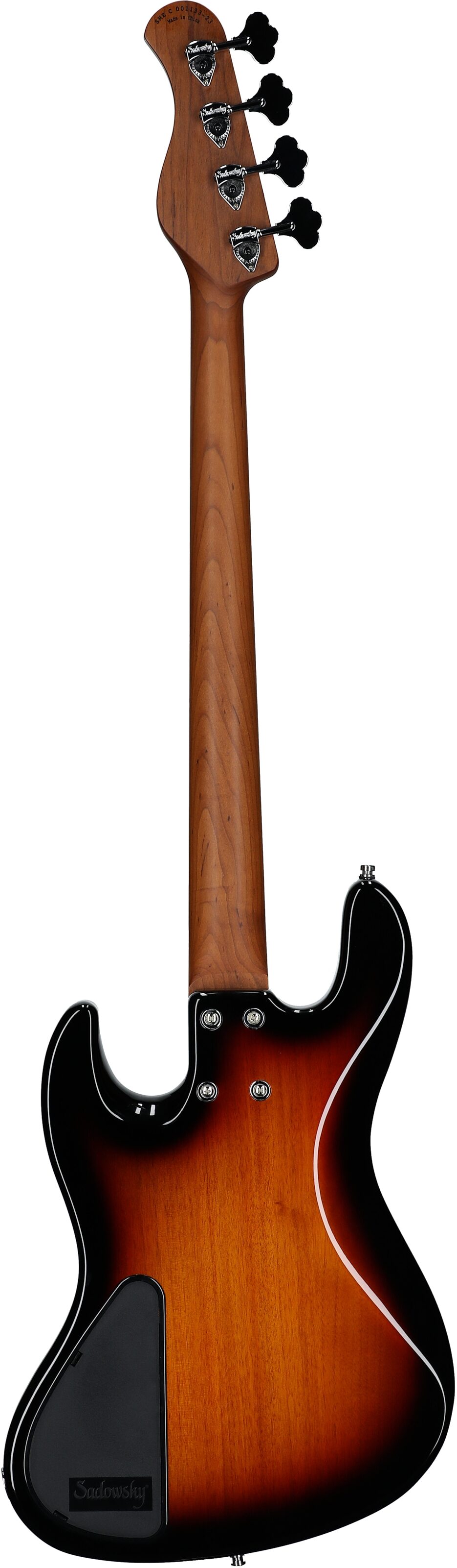 Sadowsky MetroExpress 21-Fret Vintage J/J Electric Bass, with Morado Fingerboard (with Gig Bag), Sunburst, Full Straight Back