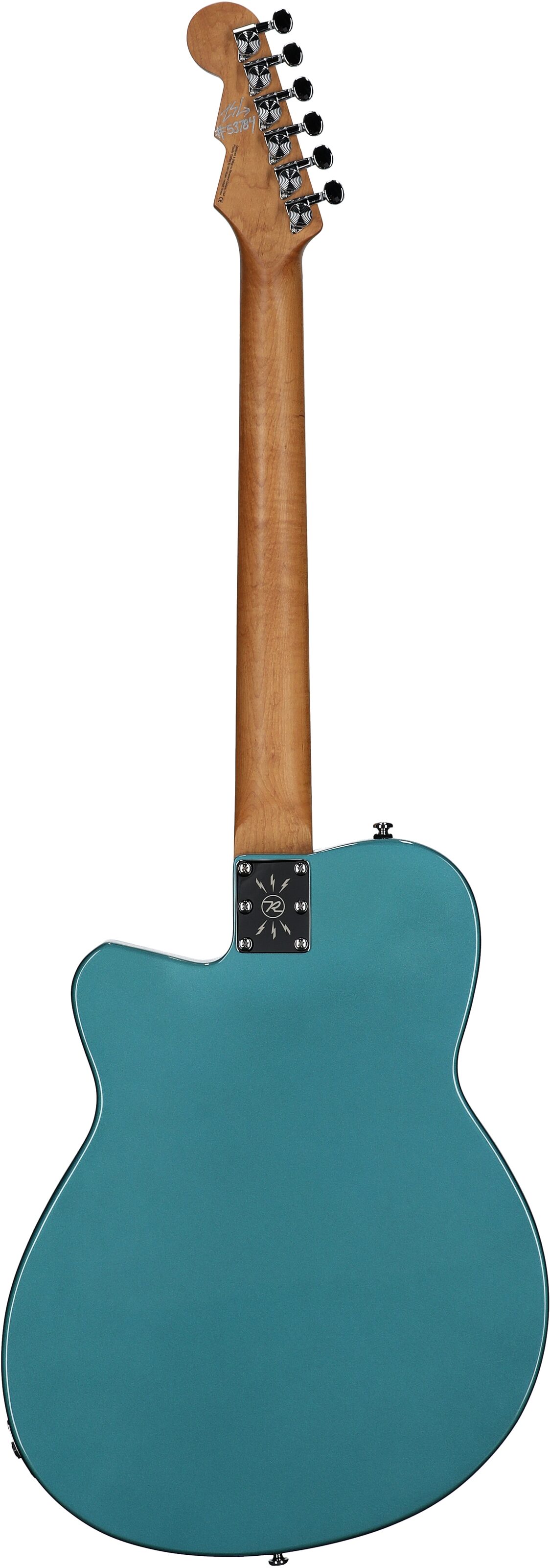 Reverend Club King 290 Electric Guitar, Deep Sea Blue, Full Straight Back