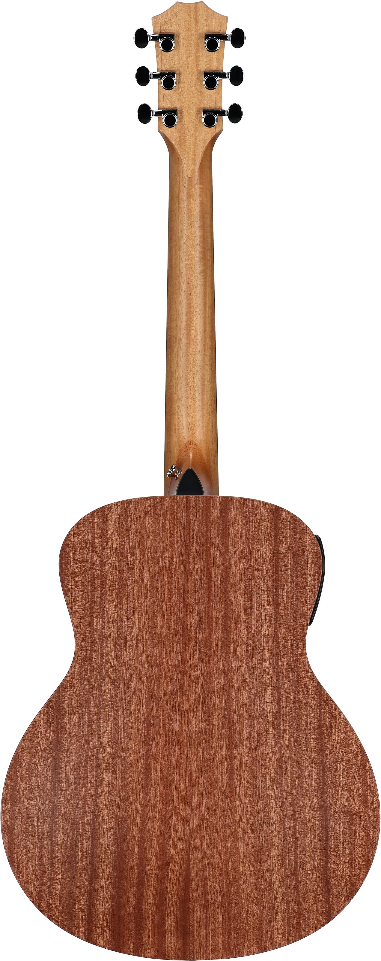 Taylor GS Mini-e Special Edition Mini Grand Symphony Acoustic-Electric Guitar (with Gig Bag), Blue Burst, Full Straight Back