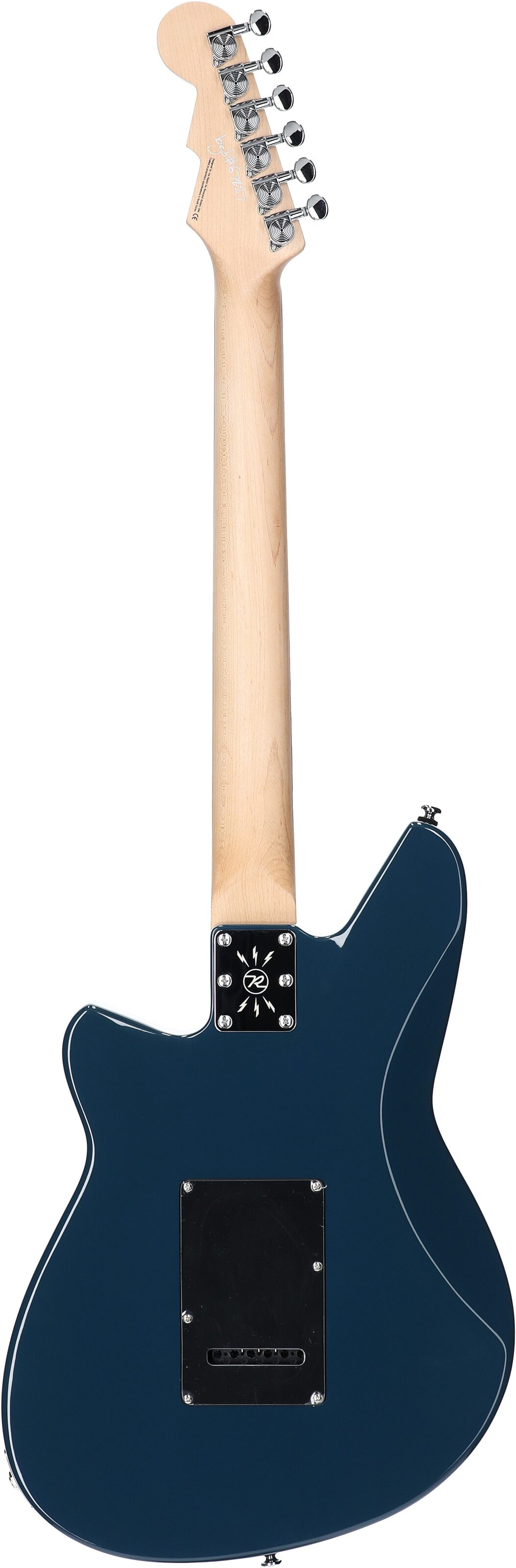 Reverend Six Gun TL Electric Guitar, High Tide Blue, Full Straight Back