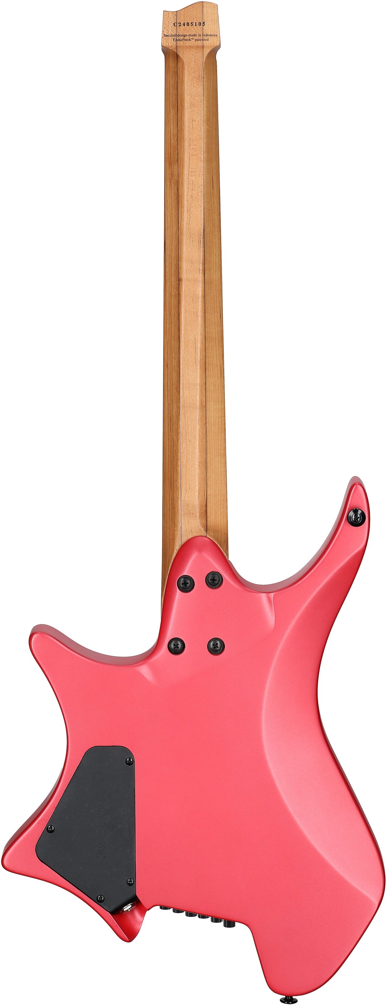 Strandberg Boden Metal NX 6 Electric Guitar (with Gig Bag), Blood Red, Full Straight Back