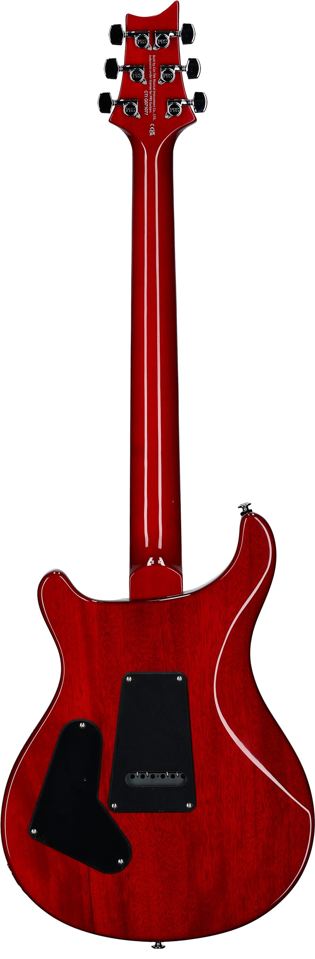 PRS Paul Reed Smith SE Custom 24-08 Electric Guitar (with Gig Bag), Charcoal Cherry Burst, Full Straight Back