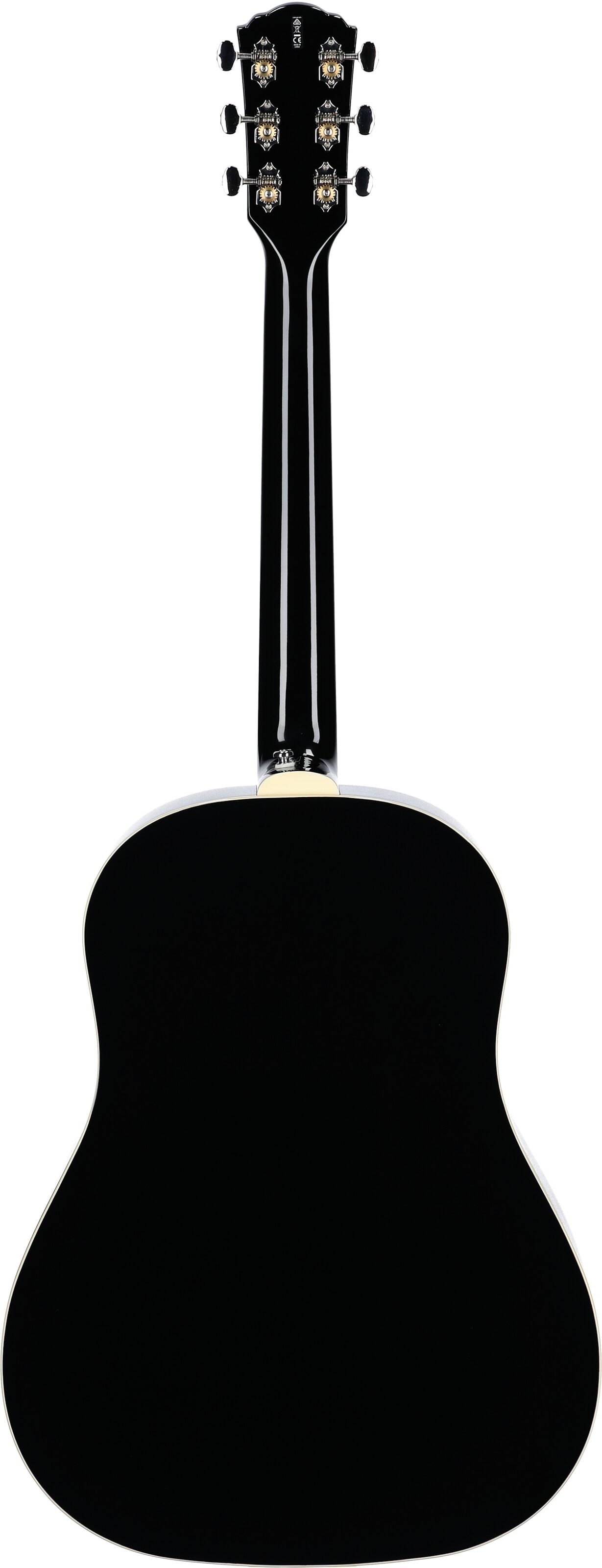 Guild DS-240E Dreadnought Acoustic-Electric Guitar, Black, Full Straight Back