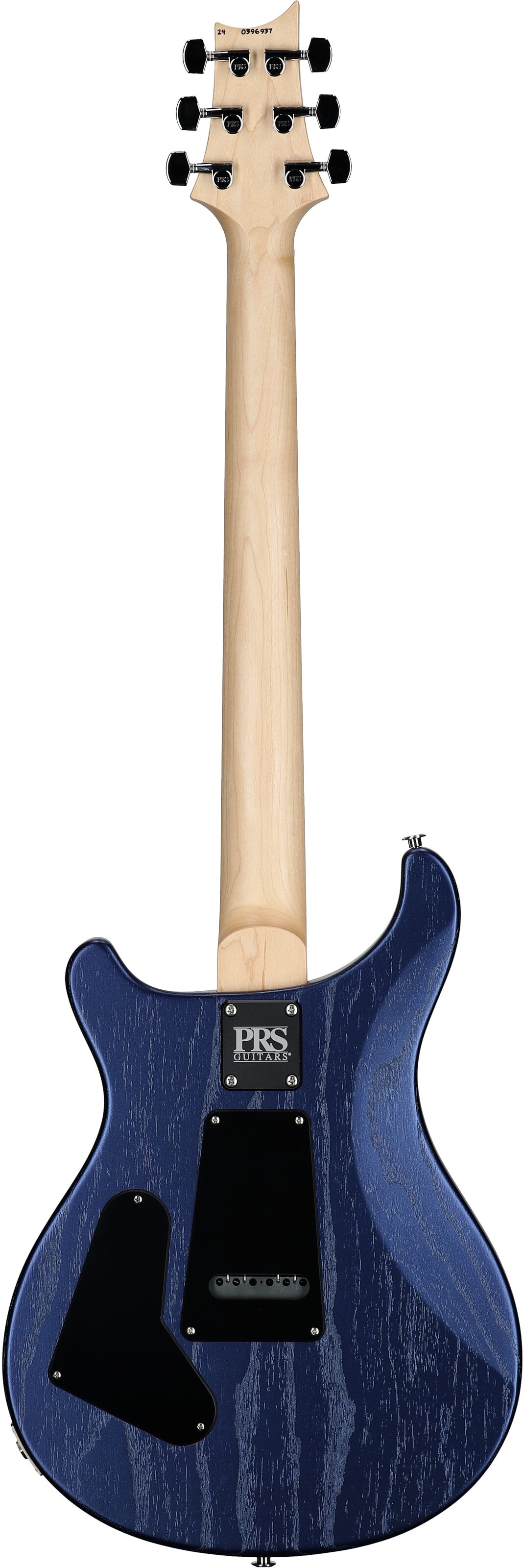 PRS Paul Reed Smith CE 24-08 Swamp Ash Electric Guitar (with Gig Bag), Satin Metallic Midnight, Open Box (Very Good), Full Straight Back