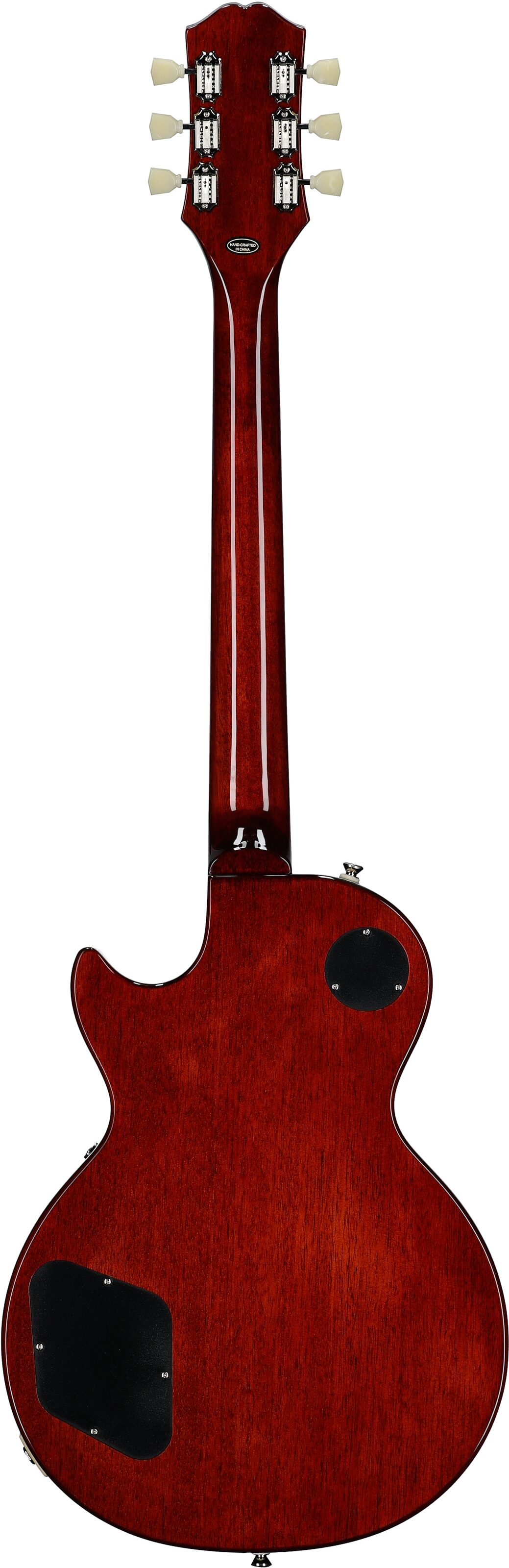 Epiphone Inspired by Gibson Les Paul Standard '50s Electric Guitar (with Gig Bag), Washed Cherry Sunburst, Open Box (Very Good), Full Straight Back