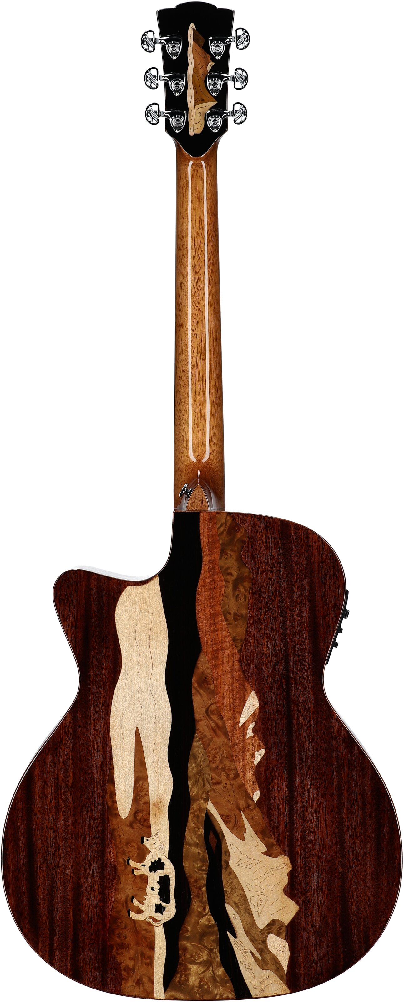 Merida Autumn Grand Auditorium Acoustic-Electric Guitar (with Gig Bag), New, Full Straight Back