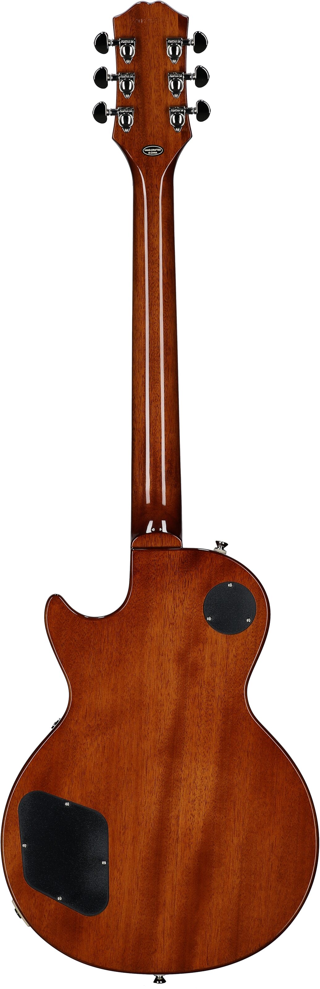 Epiphone Inspired by Gibson Les Paul Standard '60s Electric Guitar (with Gig Bag), Silver Mist, Full Straight Back
