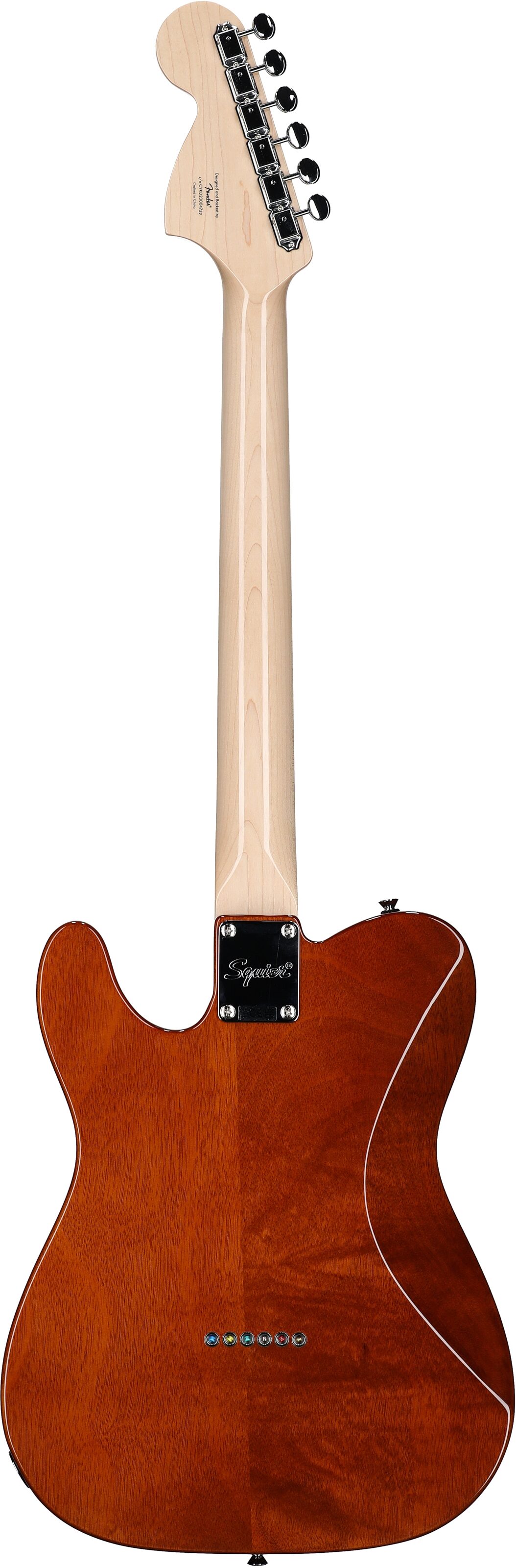 Squier Paranormal Esquire Deluxe Electric Guitar, Maple Fingerboard, Mocha, Full Straight Back
