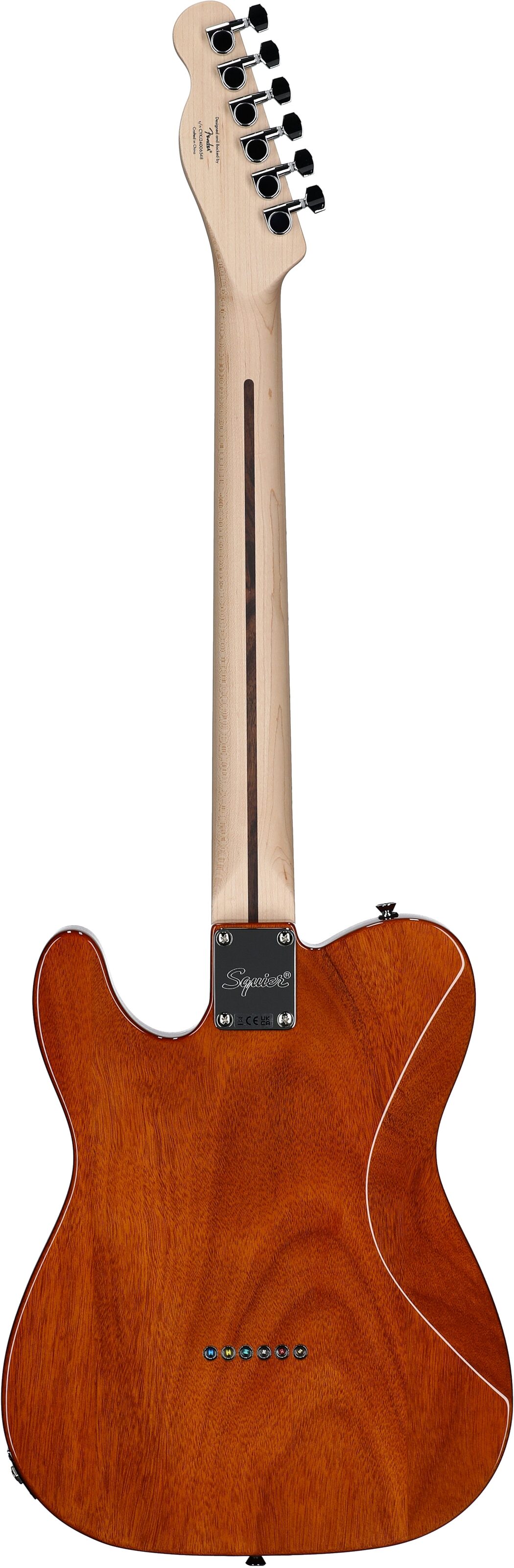 Squier Affinity Telecaster FMT SH Electric Guitar, with Maple Fingerboard, Mocha, Full Straight Back