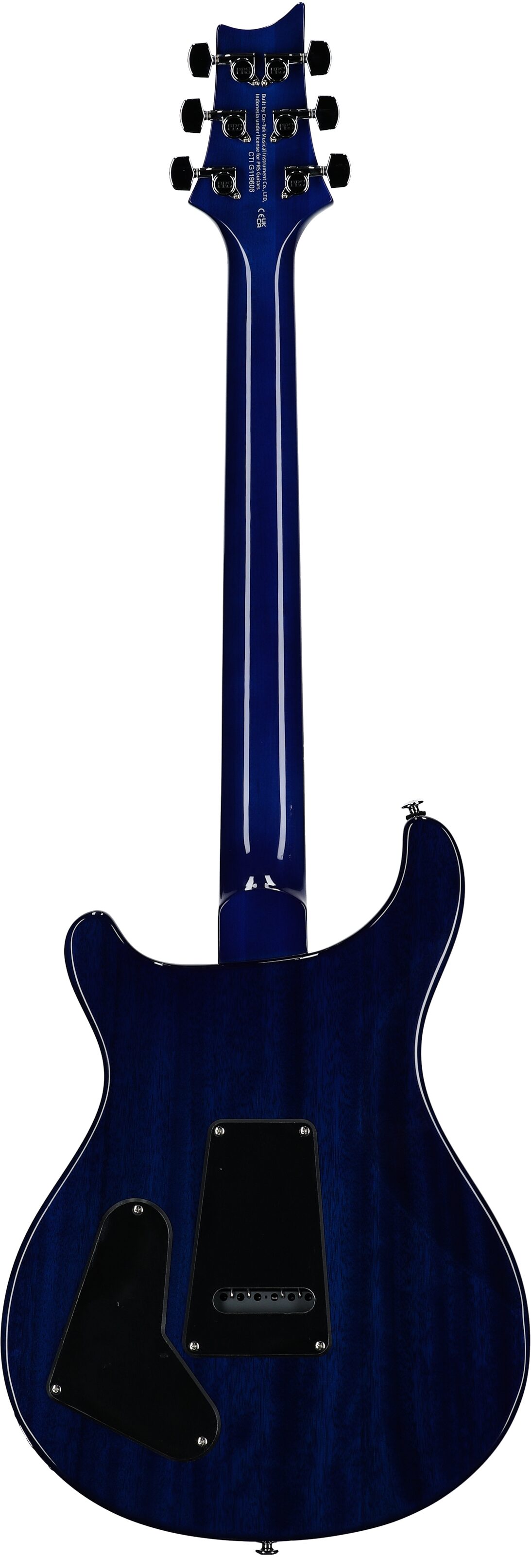PRS Paul Reed Smith SE Studio Electric Guitar (with Gig Bag), Lake Blue, Full Straight Back