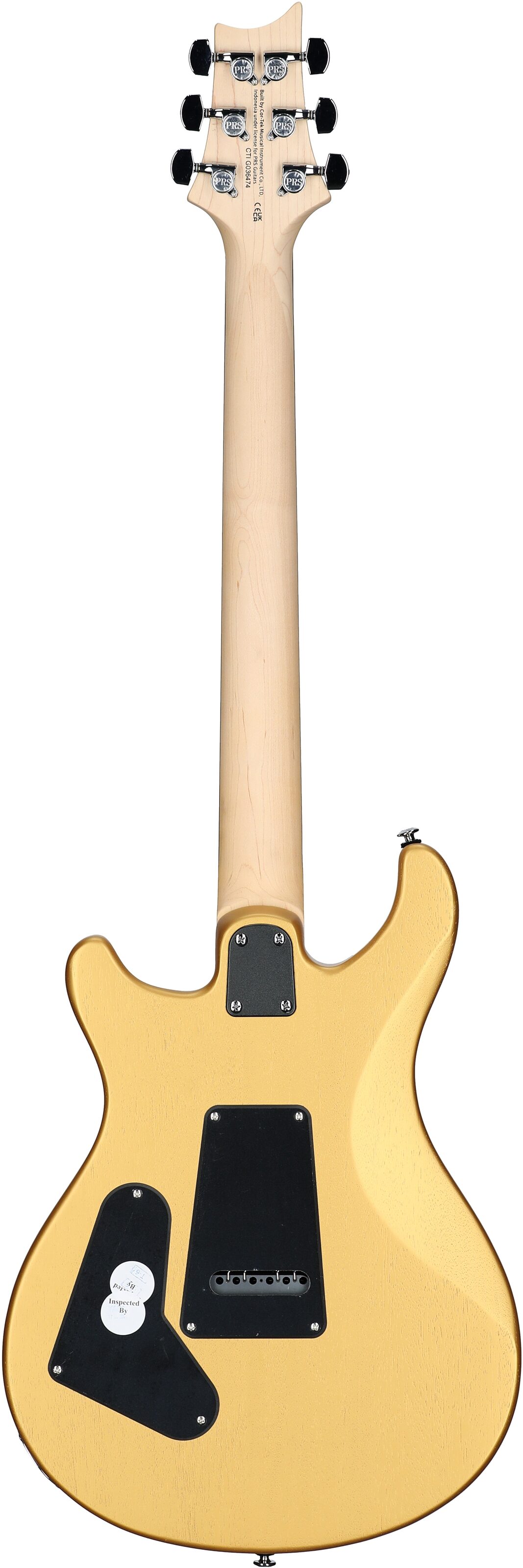 PRS Paul Reed Smith SE CE24 Standard Satin Electric Guitar (with Gig Bag), Metallic Gold, Open Box (Very Good), Full Straight Back
