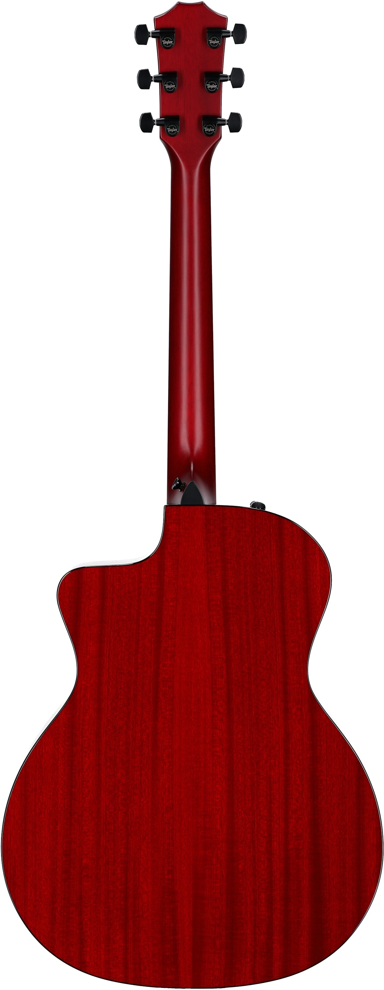 Taylor 224ce-SE Special Edition Red Grand Auditorium Acoustic-Electric Guitar (with Case), Red, Full Straight Back