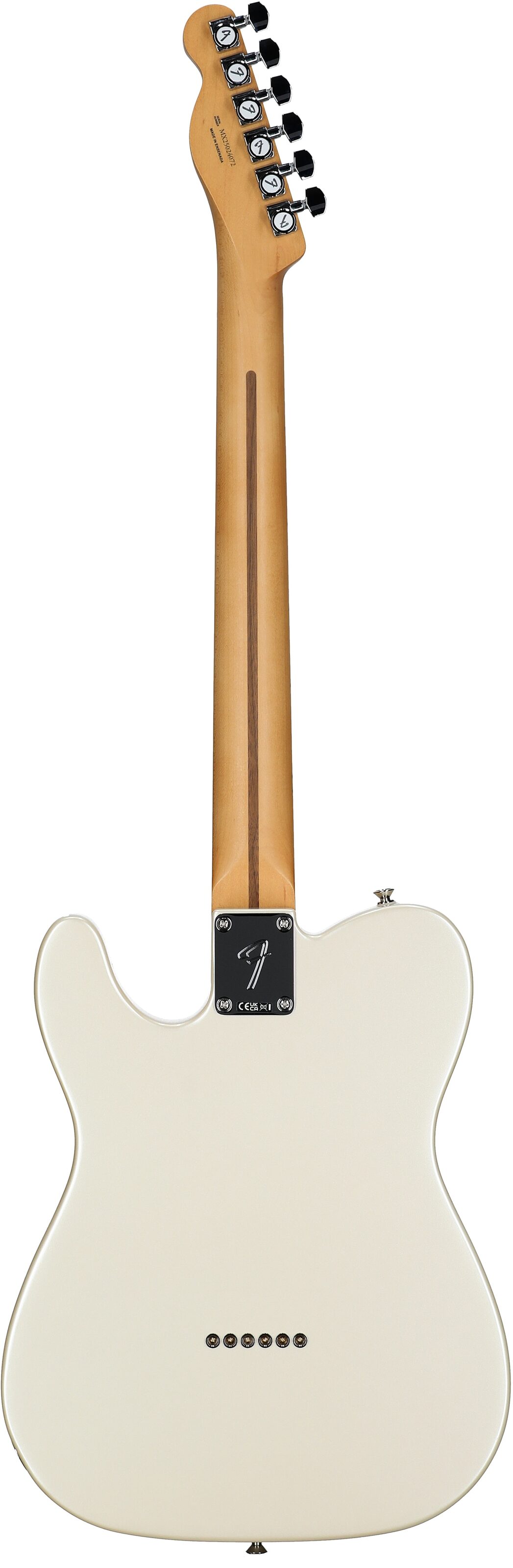 Fender Player II Modified Telecaster Electric Guitar, Maple Fingerboard, Olympic Pearl, Full Straight Back