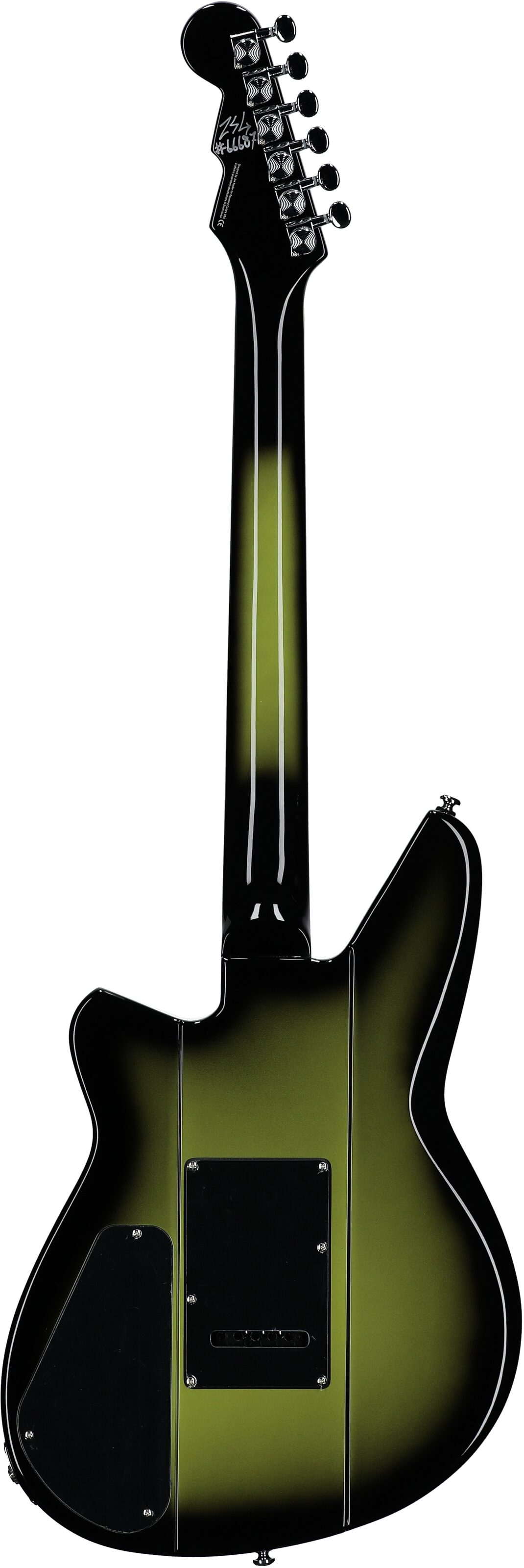 Reverend Warhawk DAW Electric Guitar, Avocado Burst, Full Straight Back