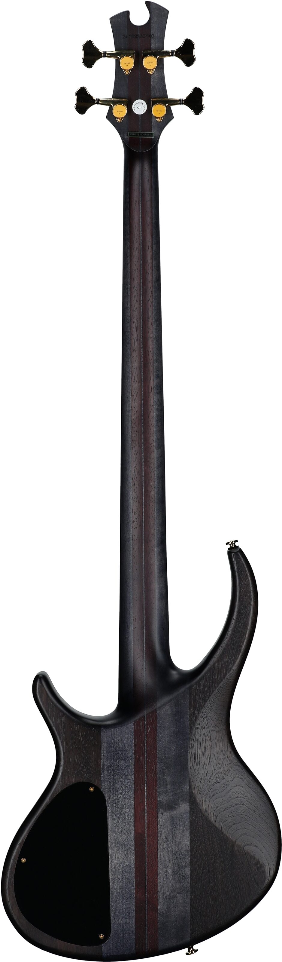 Tobias Classic IV Electric Bass (with Gig Bag), Transparent Black Satin, Full Straight Back