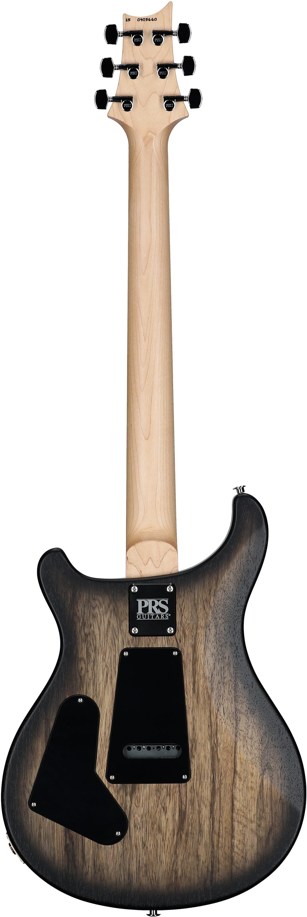 PRS Paul Reed Smith CE 24-08 Black Limba Limited Edition Electric Guitar (with Gig Bag), Smokeburst, Full Straight Back