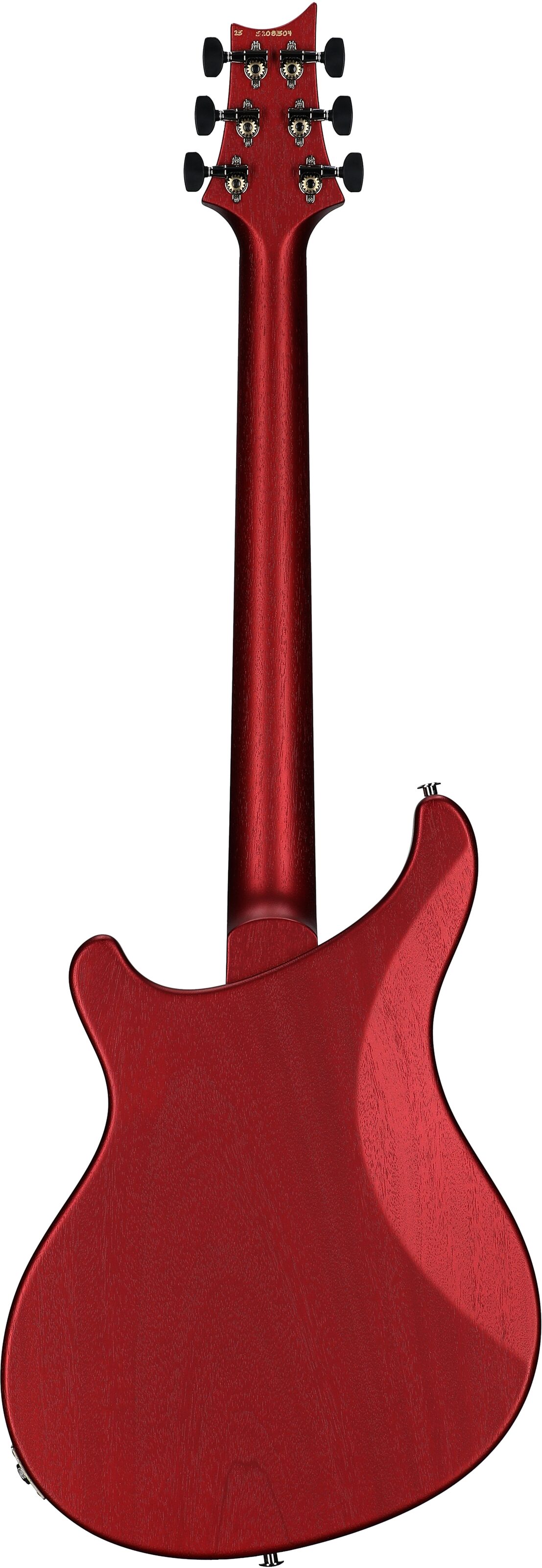 PRS Paul Reed Smith S2 Vela Semi-Hollowbody Electric Guitrar, Satin Red Apple Metallic, Full Straight Back