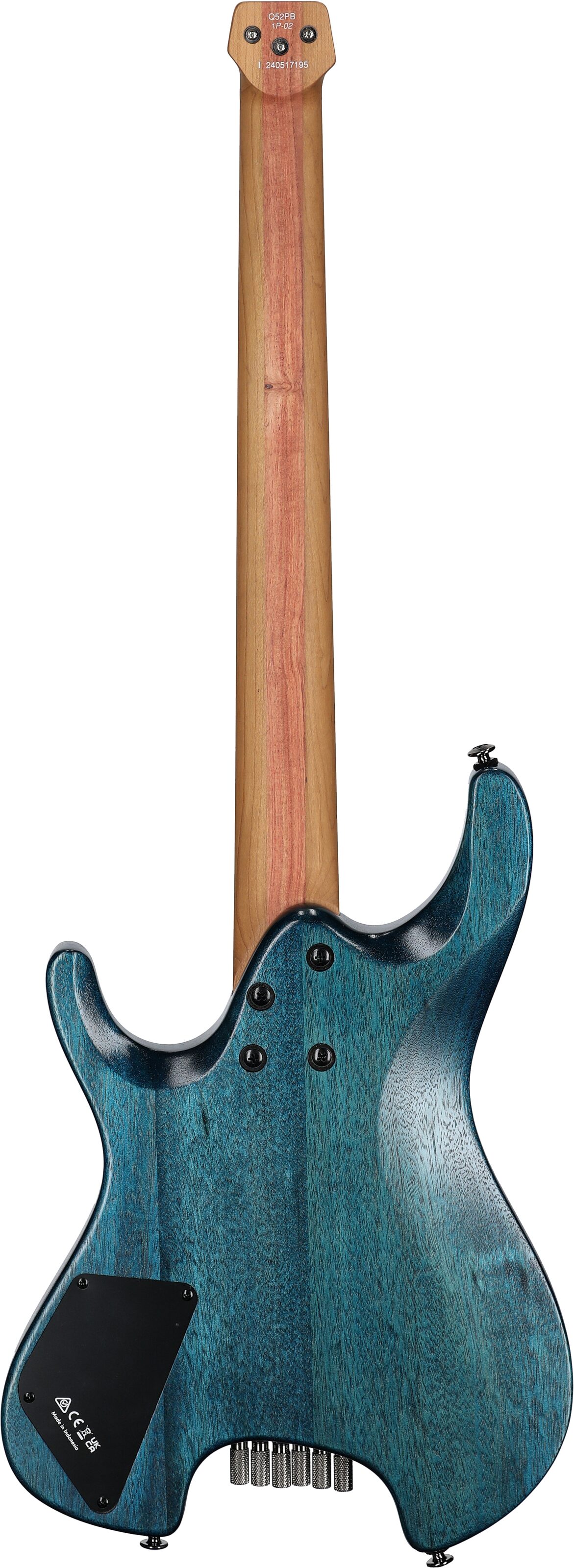 Ibanez Q52PB Electric Guitar (with Gig Bag), Cosmic Blue, Full Straight Back