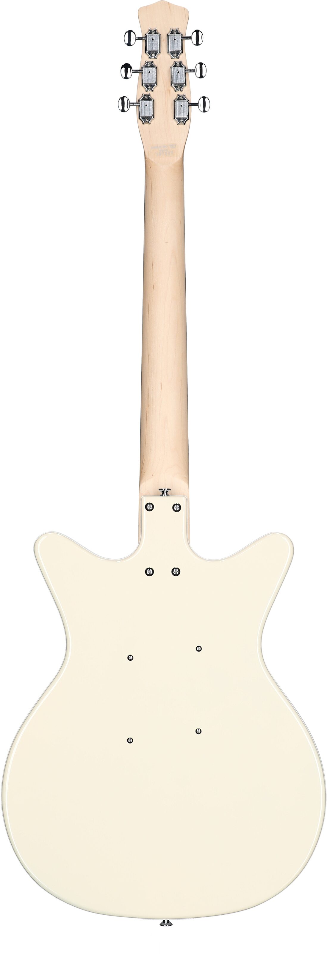 Danelectro Stock '59 Electric Guitar, Vintage Cream, Full Straight Back
