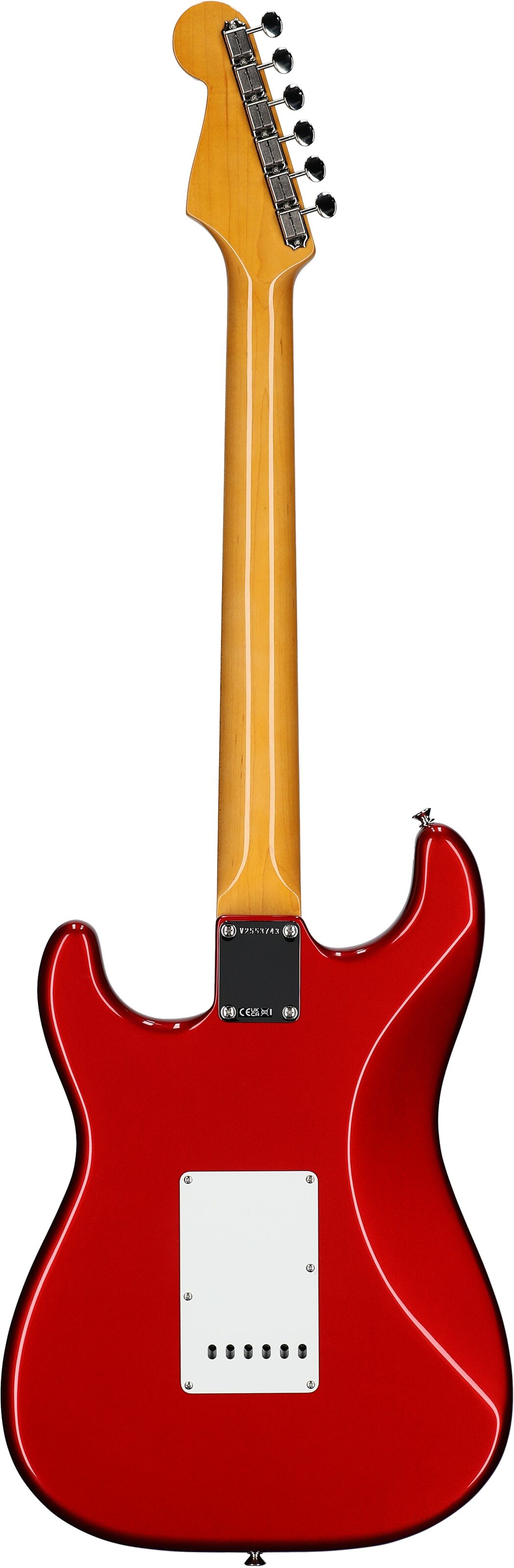 Fender American Vintage II 1965 Stratocaster Electric Guitar, Rosewood (with Case), Candy Apple Red, Full Straight Back
