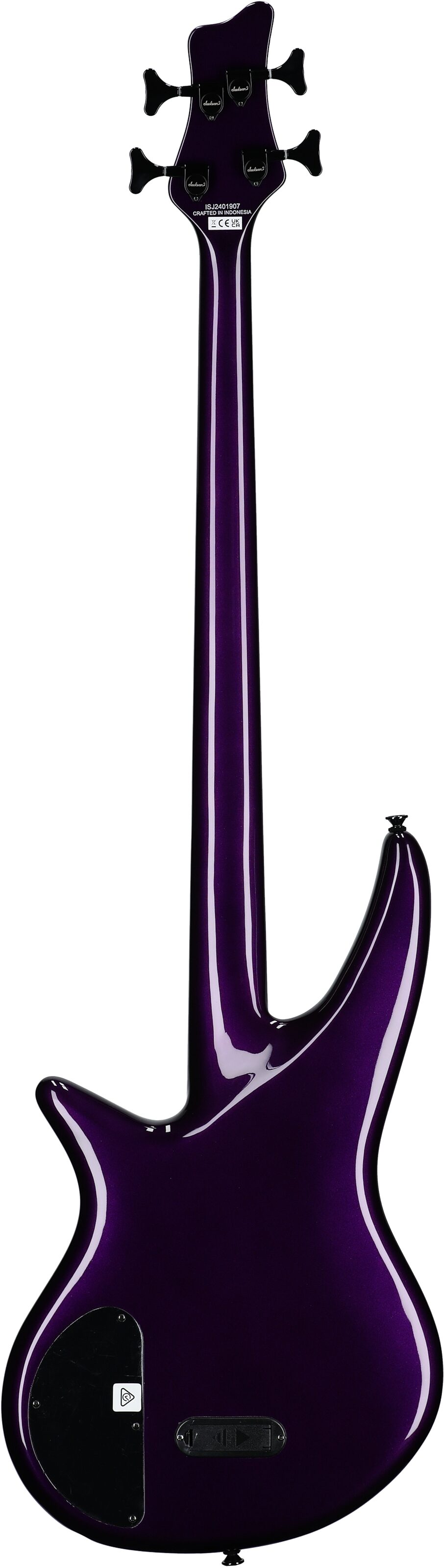 Jackson X Series Spectra SBX IV Electric Bass, Deep Purple, Full Straight Back