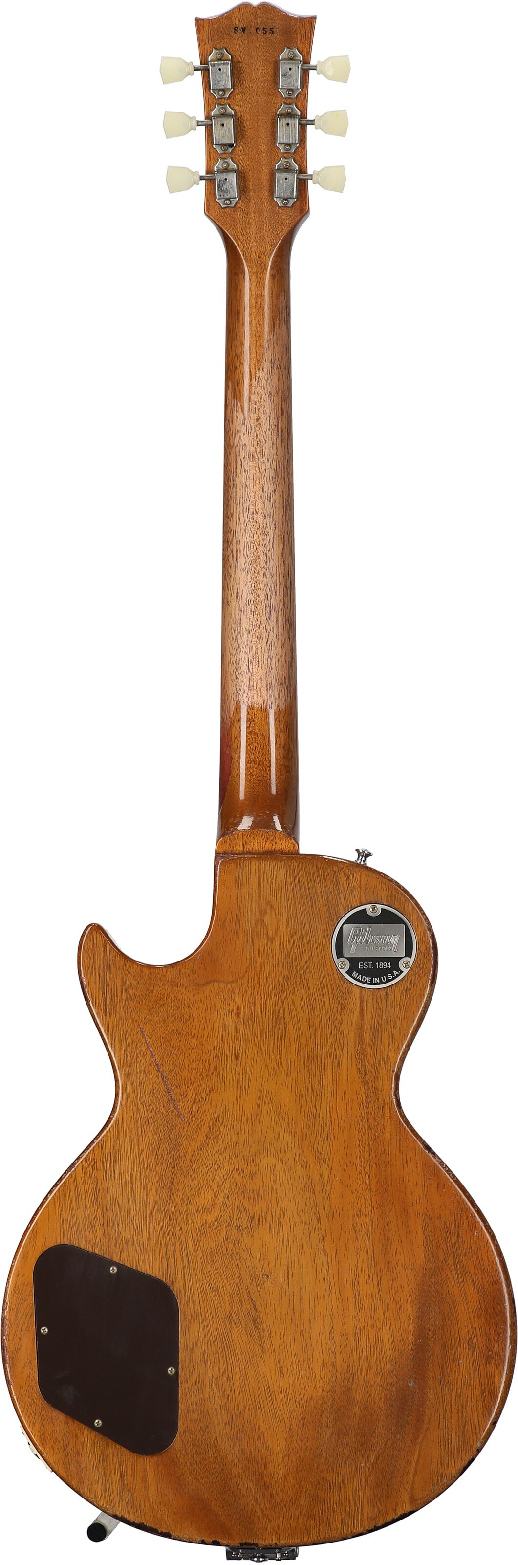 Gibson Custom Sergio Vallin '55 Les Paul Goldtop Electric Guitar (with Case), Full Straight Back