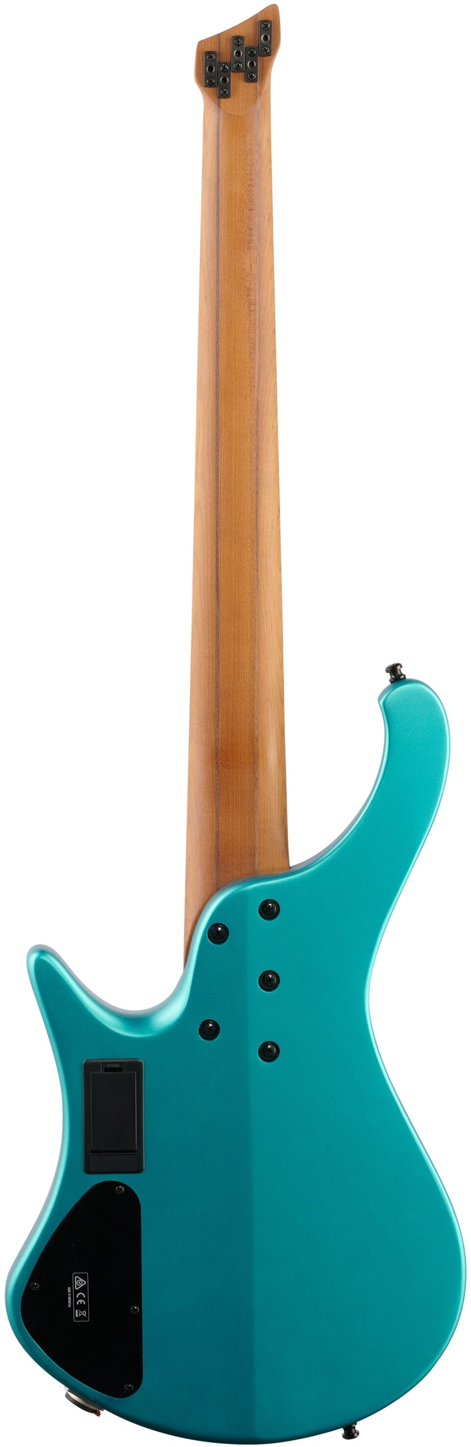 Ibanez EHB1005SMS Electric Bass, 5-String (with Gig Bag), Emerald Green, Full Straight Back