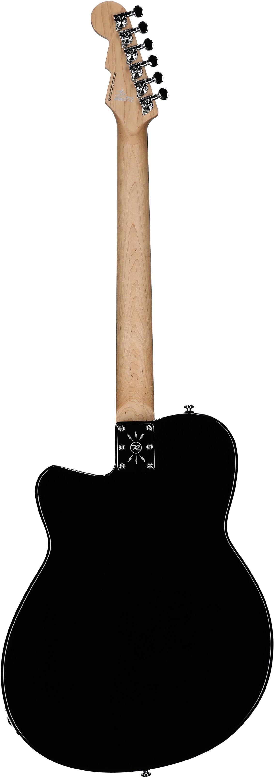 Reverend Club King 290 Electric Guitar, Midnight Black, Full Straight Back