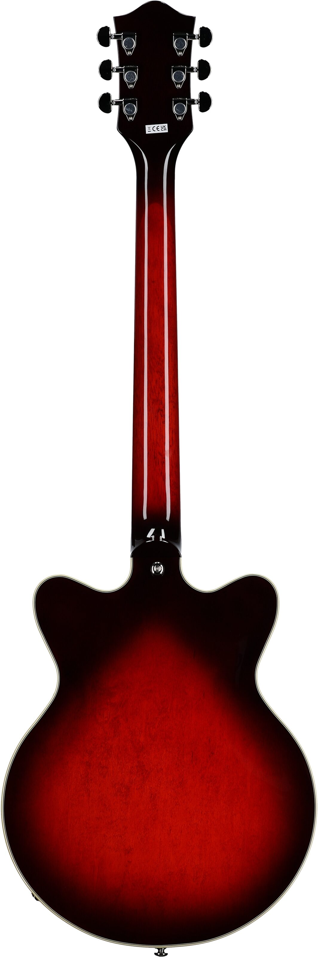 Gretsch G2655 Streamliner CB Junior Electric Guitar, Claret Burst, Full Straight Back