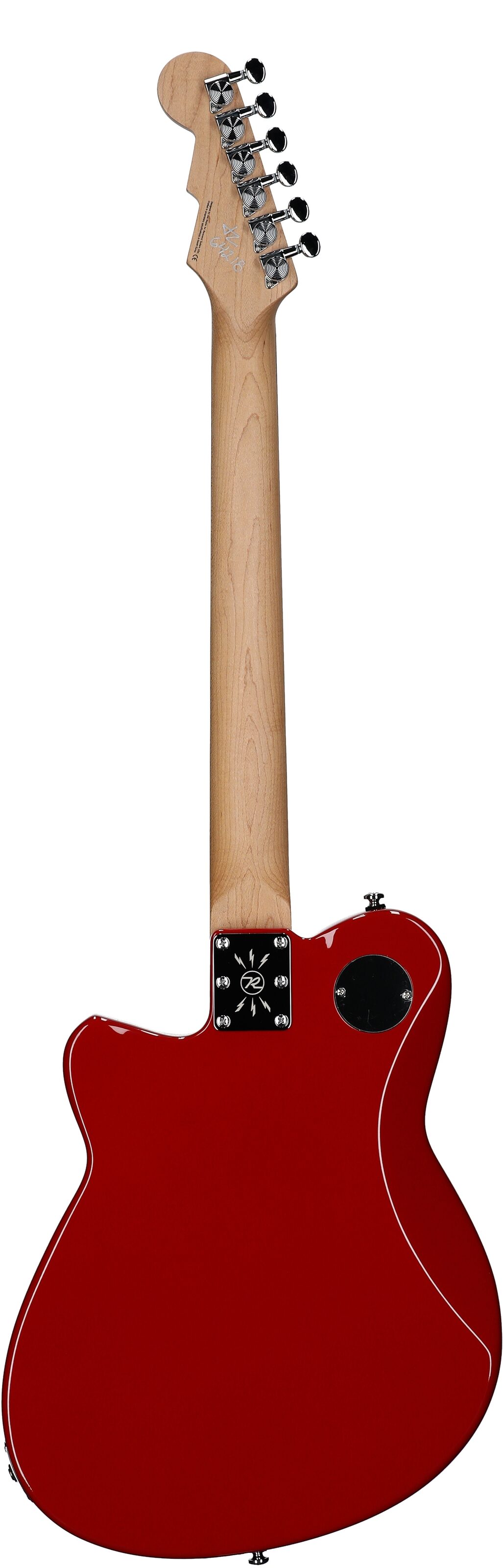 Reverend Buckshot Electric Guitar, Party Red, Full Straight Back