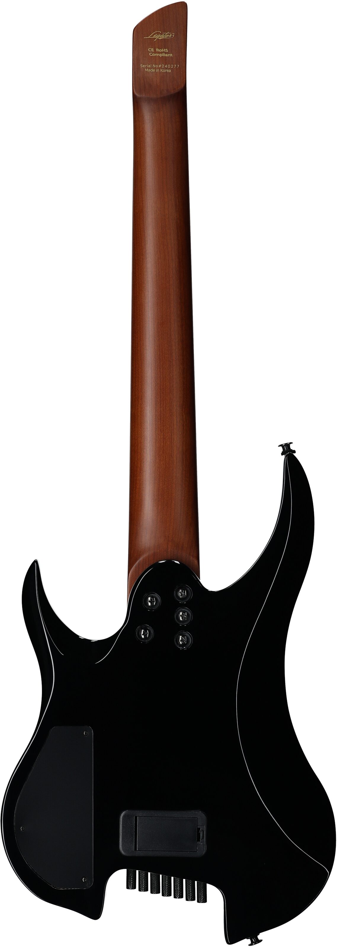 Legator Ghost 7 OD Multi-Scale Guitar, Jupiter Burst, Full Straight Back