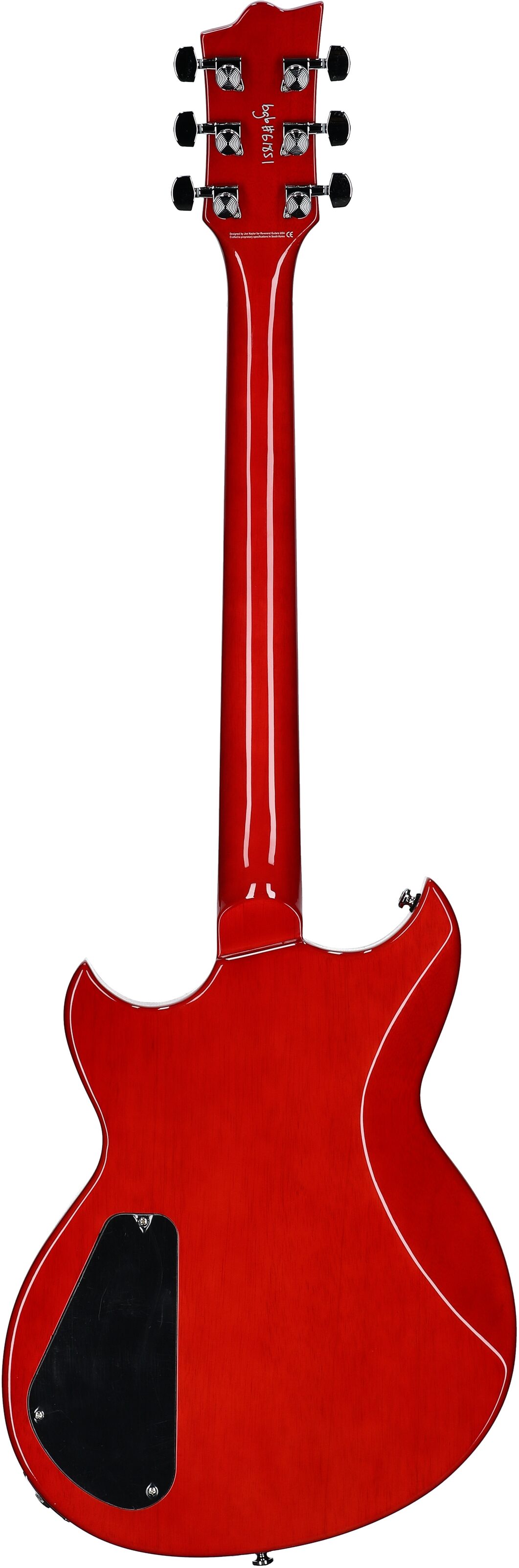 Reverend Sensei RA Electric Guitar, Transparent Cherry, Full Straight Back