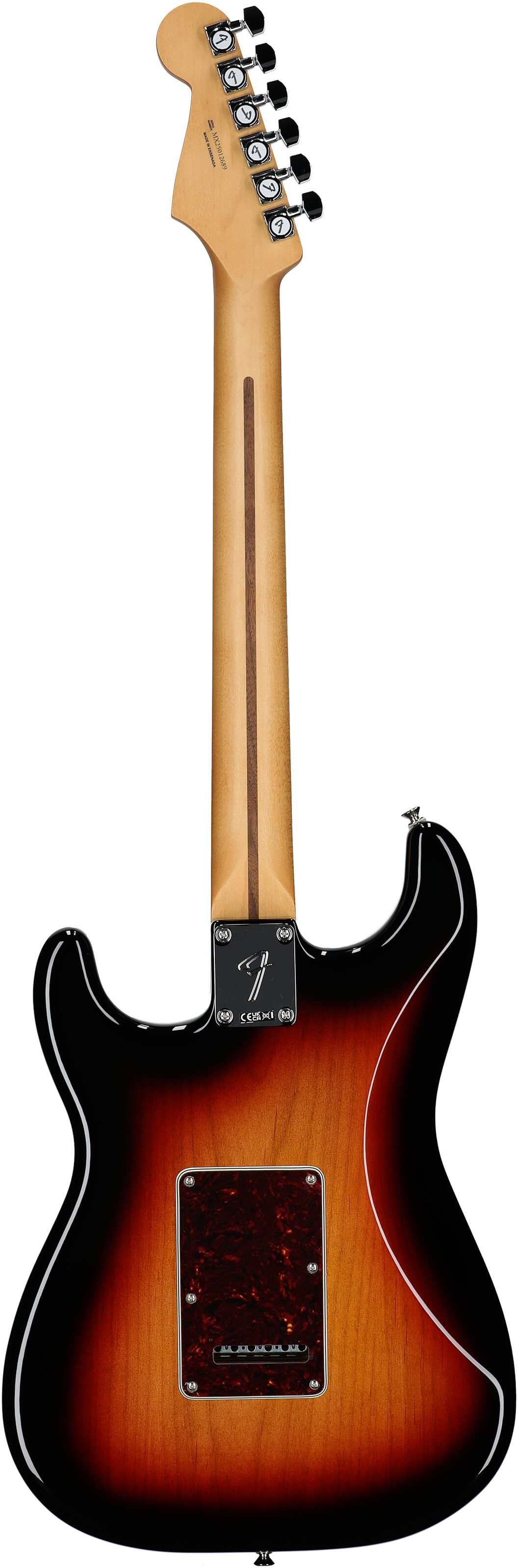 Fender Player II Modified HSS Stratocaster Electric Guitar, Maple Fingerboard (with Gig Bag), 3-Color Sunburst, Full Straight Back