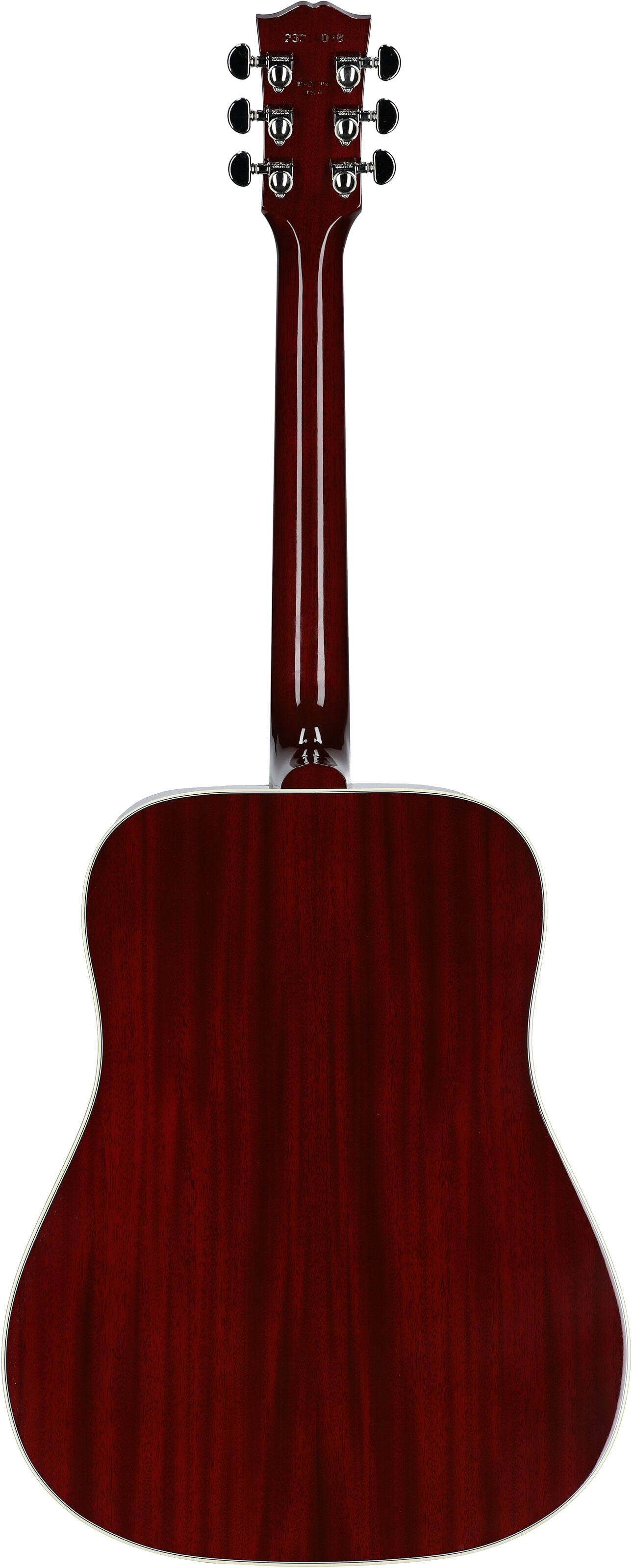 Gibson Limited Edition Hummingbird Standard Acoustic-Electric Guitar (with Case), Wine Red, Full Straight Back