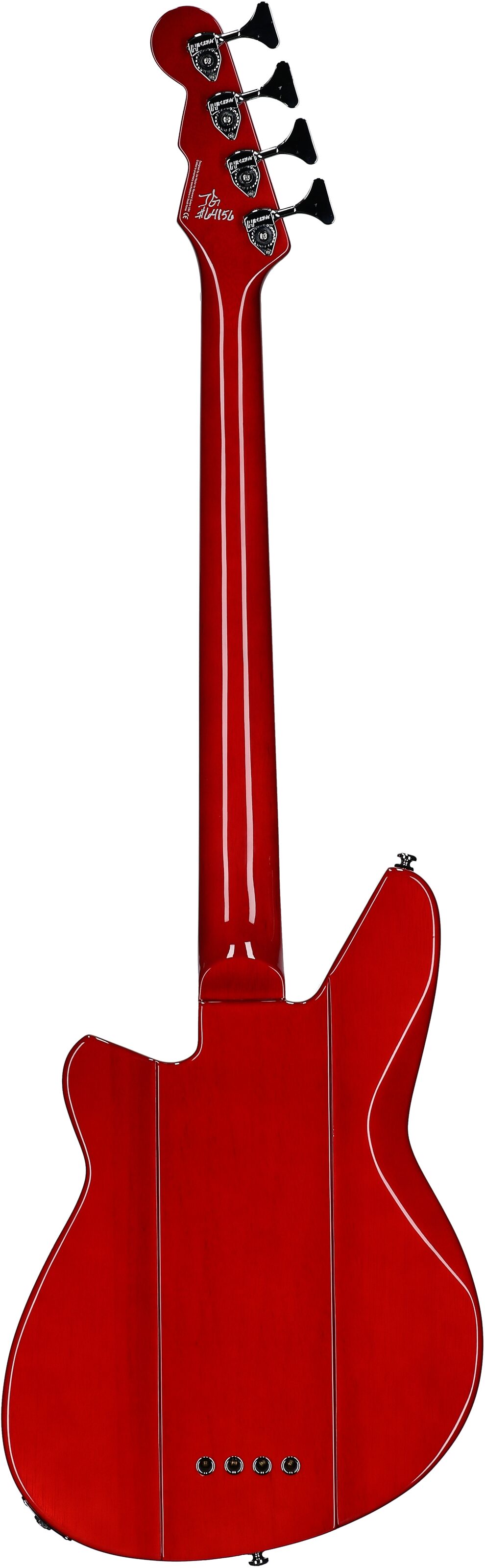 Reverend Sentinel Electric Bass, Transparent Cherry, Full Straight Back