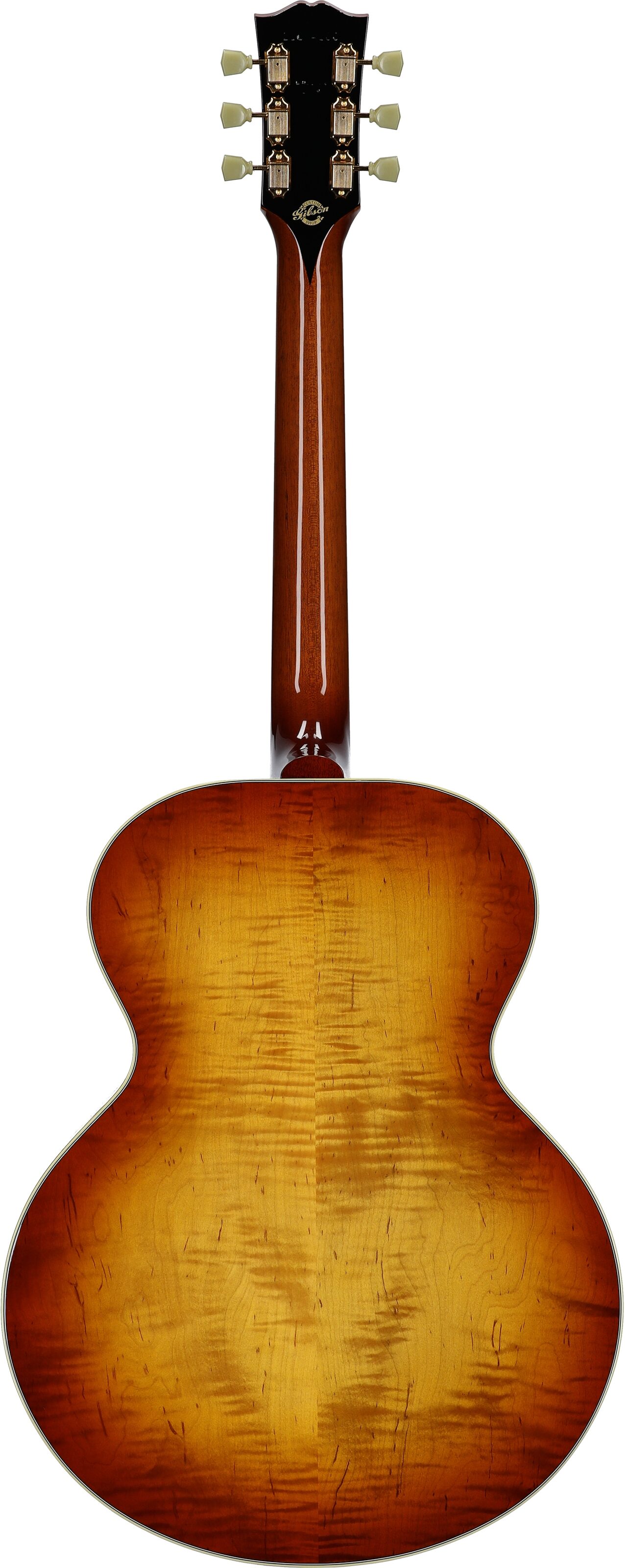 Gibson Limited Edition Custom Shop Rosanne Cash J-185 Jumbo Acoustic-Electric Guitar, (with Case), Heritage Cherry Sunburst, Full Straight Back