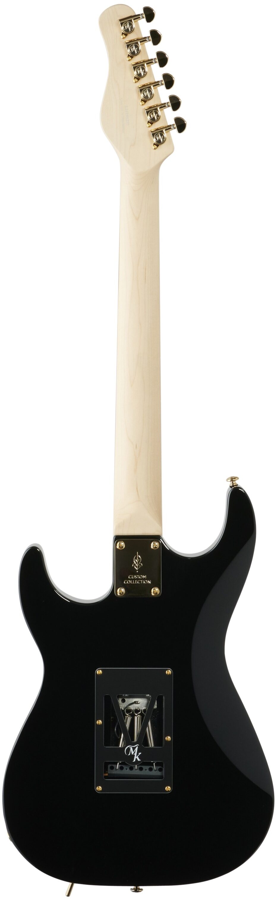 Michael Kelly Custom Collection '60s Burl Ultra Electric Guitar, Pau Ferro Fingerboard, Natural Burl, Full Straight Back