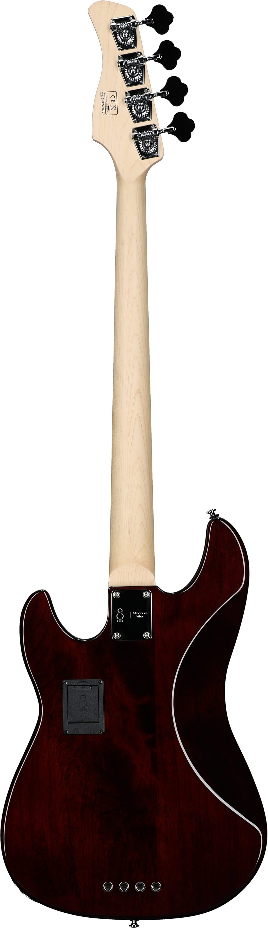 Sire Marcus Miller P7 Electric Bass, Tobacco Sunburst, Full Straight Back