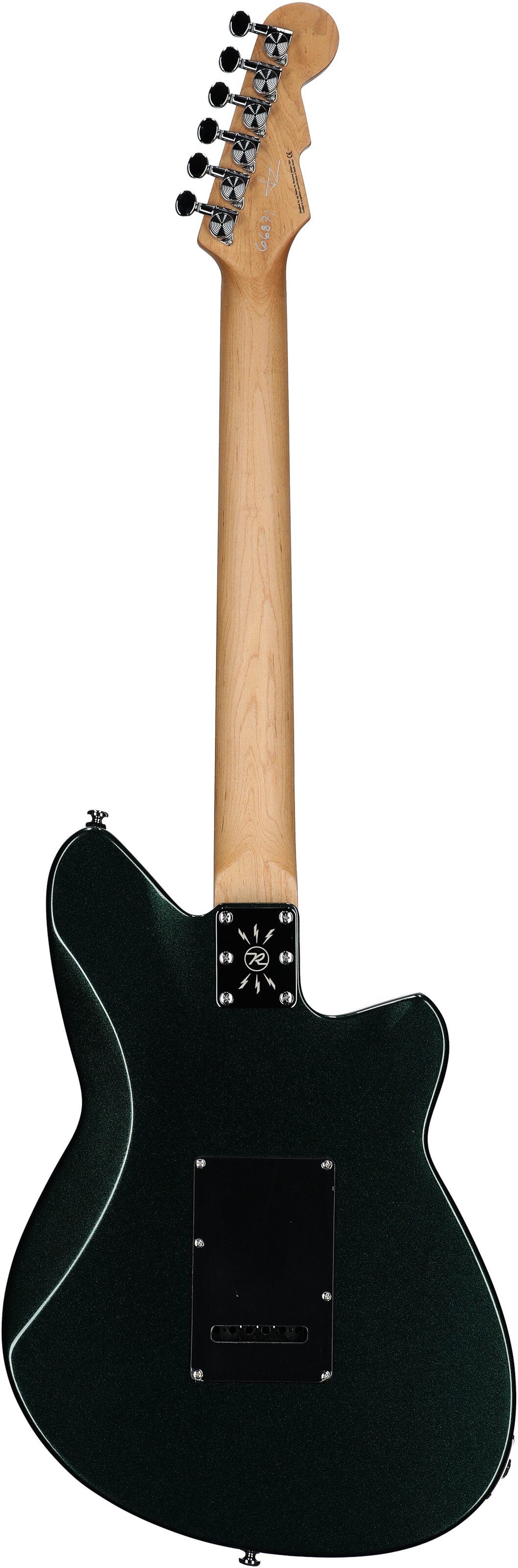 Reverend Double Agent W Electric Guitar, Left-Handed, Outfield Ivy, Full Straight Back